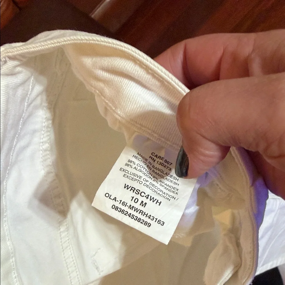 Wrangler Cream Straight Leg Jeans - Picture 5 of 6